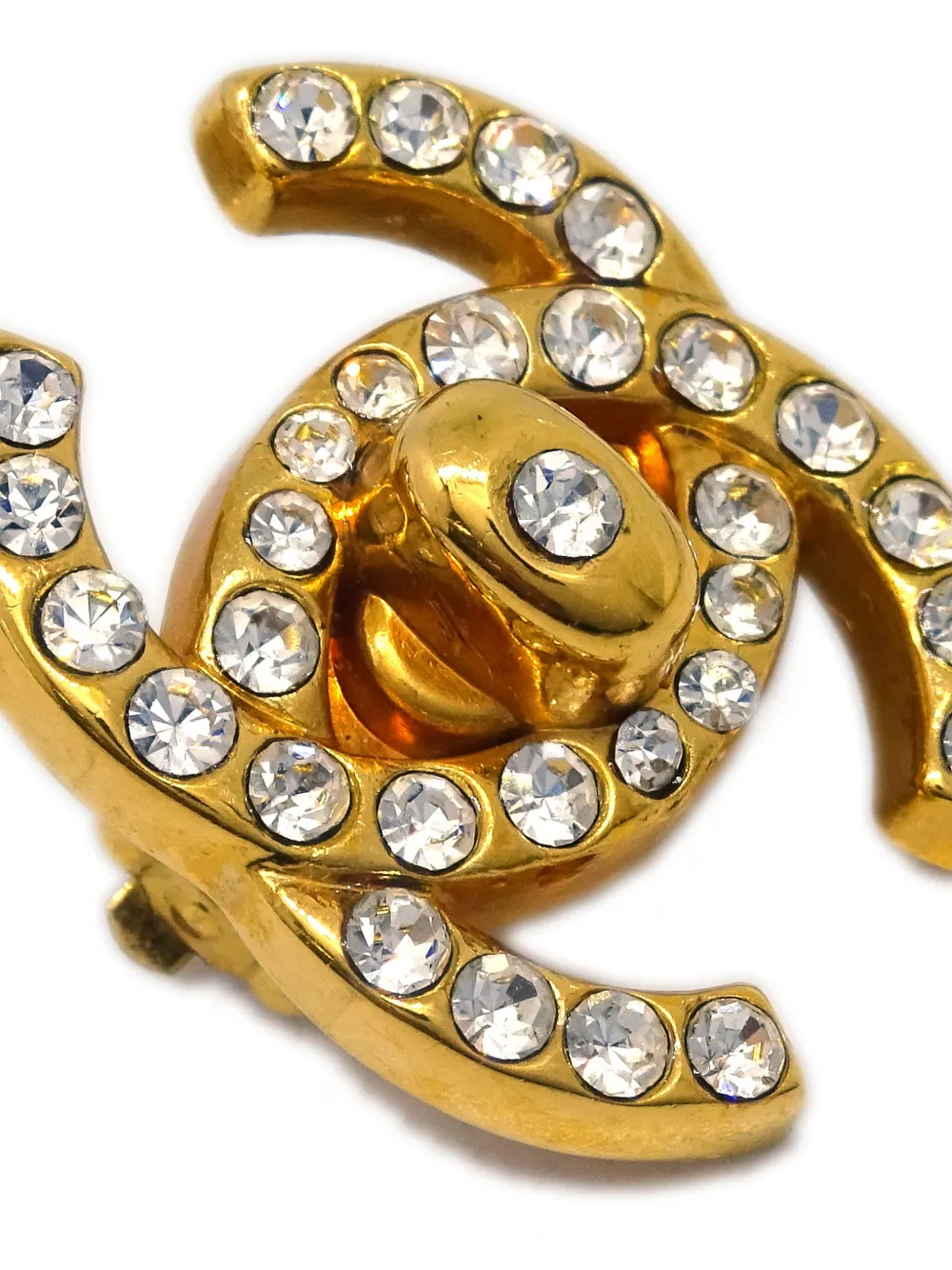 CHANEL 1996 CC turn-lock clip-on earrings - Image 2