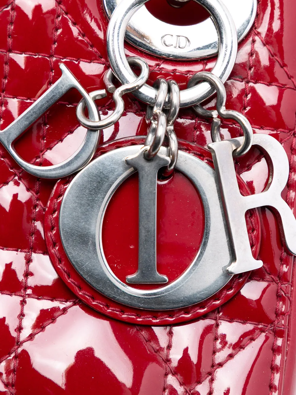 Christian Dior 2014 Mini Patent Cannage Lady Dior satchel - Image 2