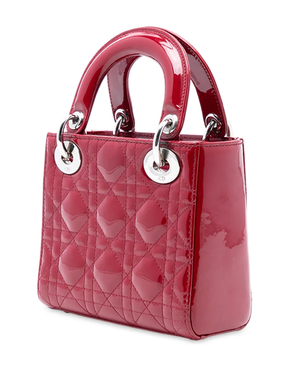 Christian Dior 2014 Mini Patent Cannage Lady Dior satchel - Image 3