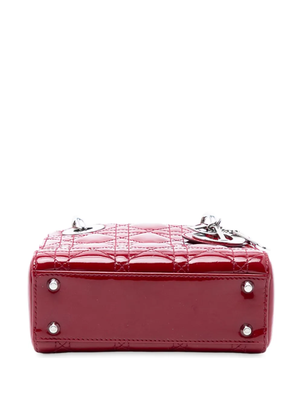 Christian Dior 2014 Mini Patent Cannage Lady Dior satchel - Image 4