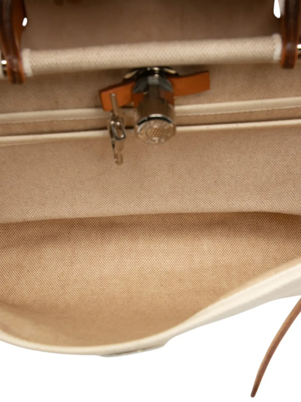Hermès 2001 Toile Herbag PM satchel - Image 3