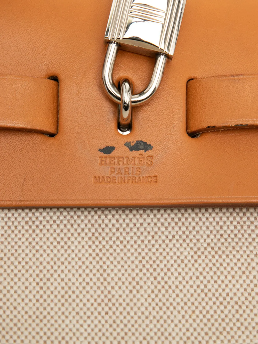 Hermès 2001 Toile Herbag PM satchel - Image 4